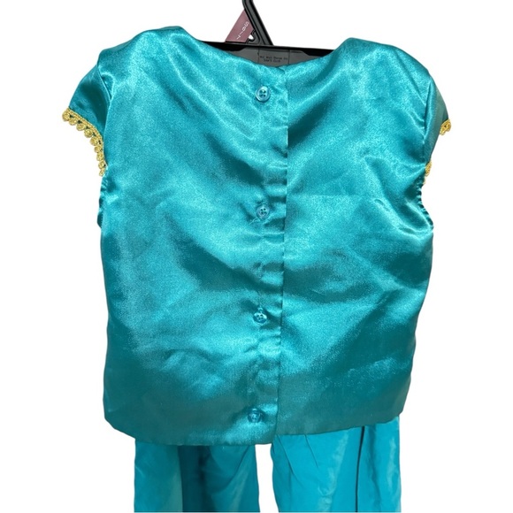 Disney Aladdin Jasmine Kids Cosplay Halloween Costume Vest Pant Set‎ Toddler 5T - Picture 5 of 8